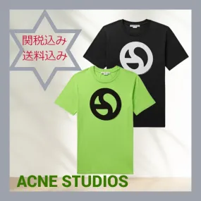 Acne Studios  |Cotton Short Sleeves Designers T-Shirts