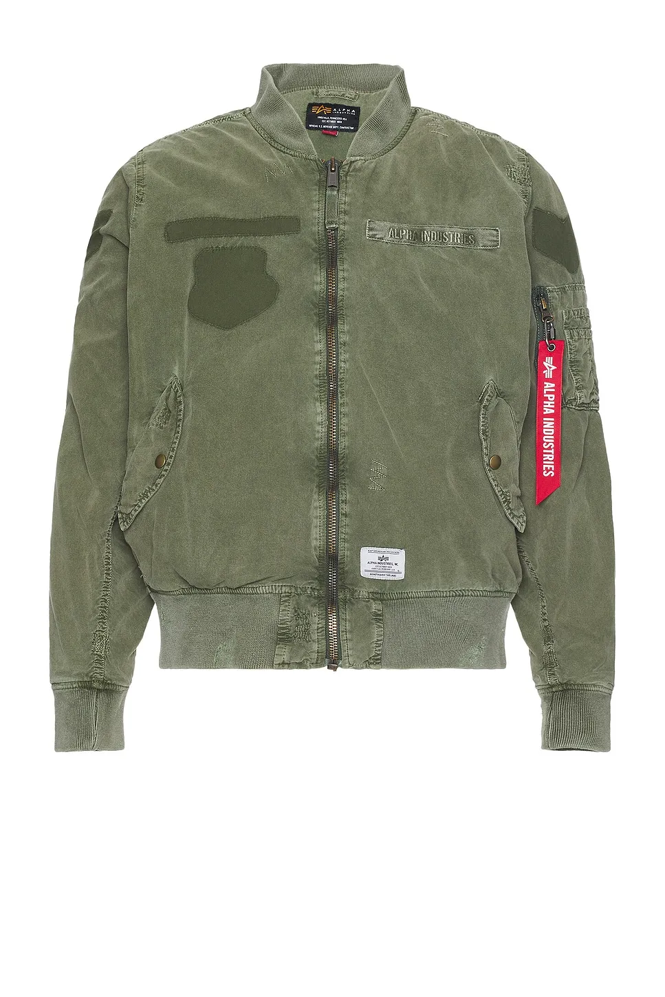 ALPHA INDUSTRIES L-2b Rip And Repair Flight Jacket -        