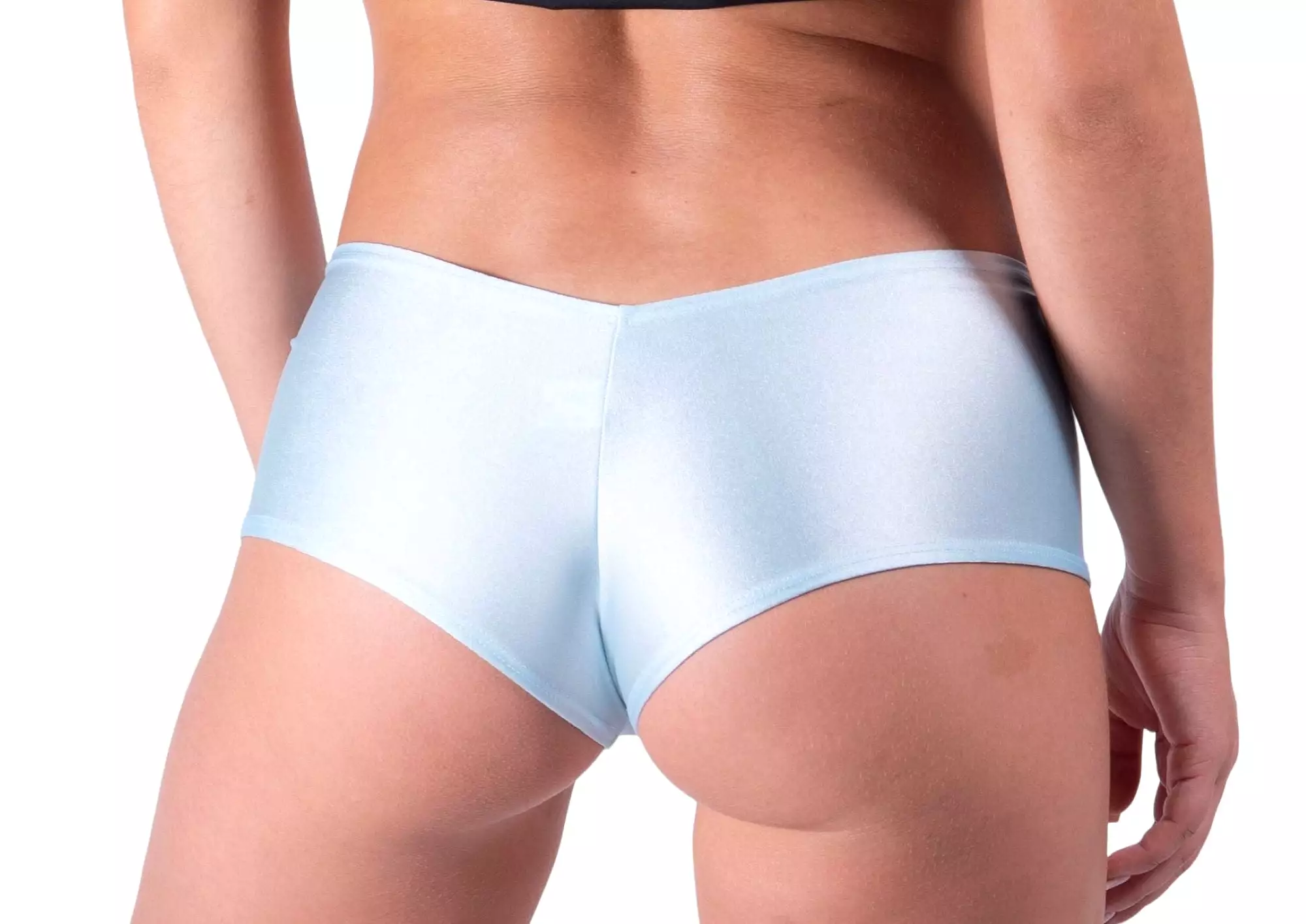 Baby Blue Basic Cheeky Booty Shorts Stripper Clothes