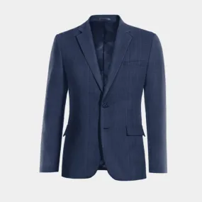  Blazer azul de Lana pura príncipe de gales premium