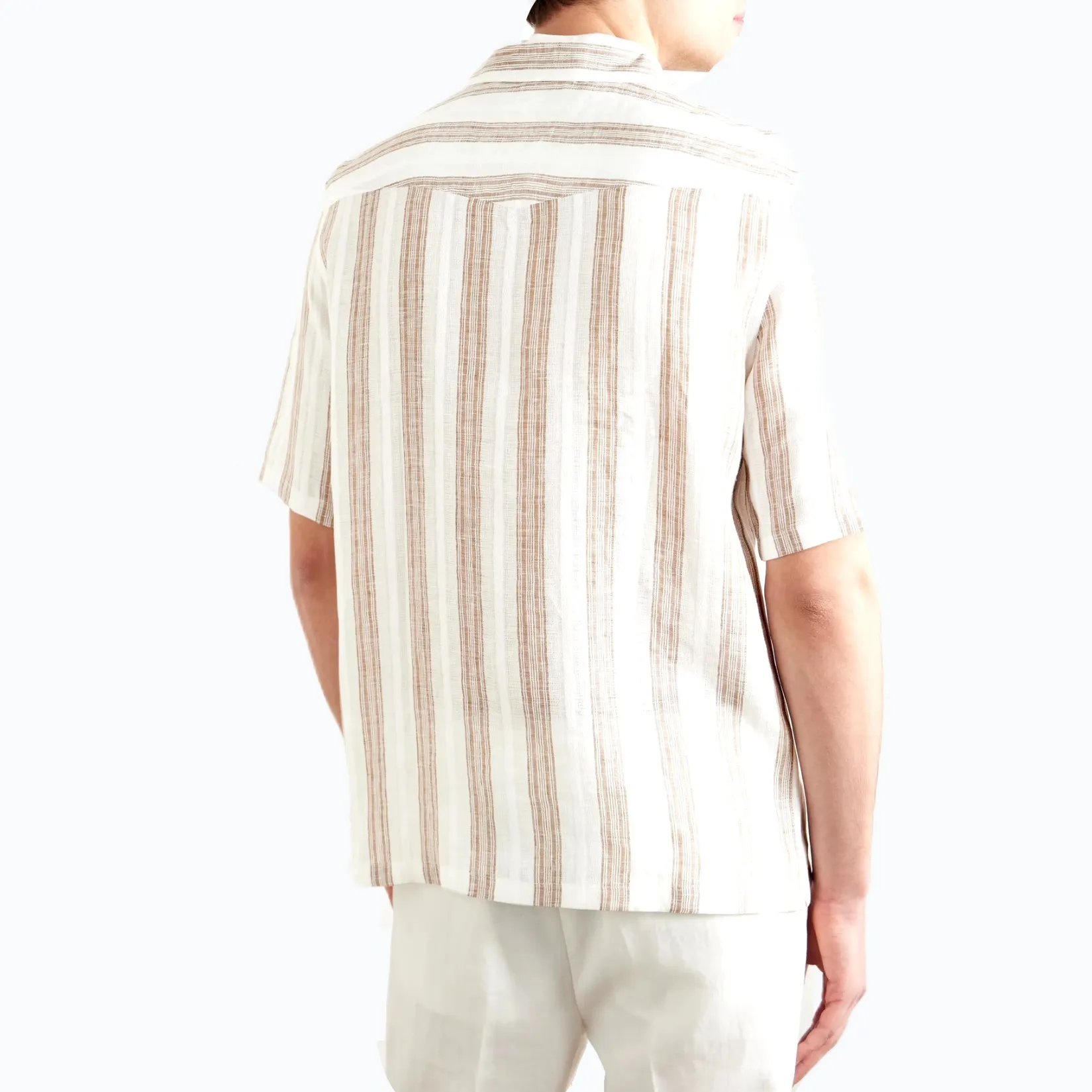 BRUNELLO CUCINELLI  |Linen Short Sleeves Shirts