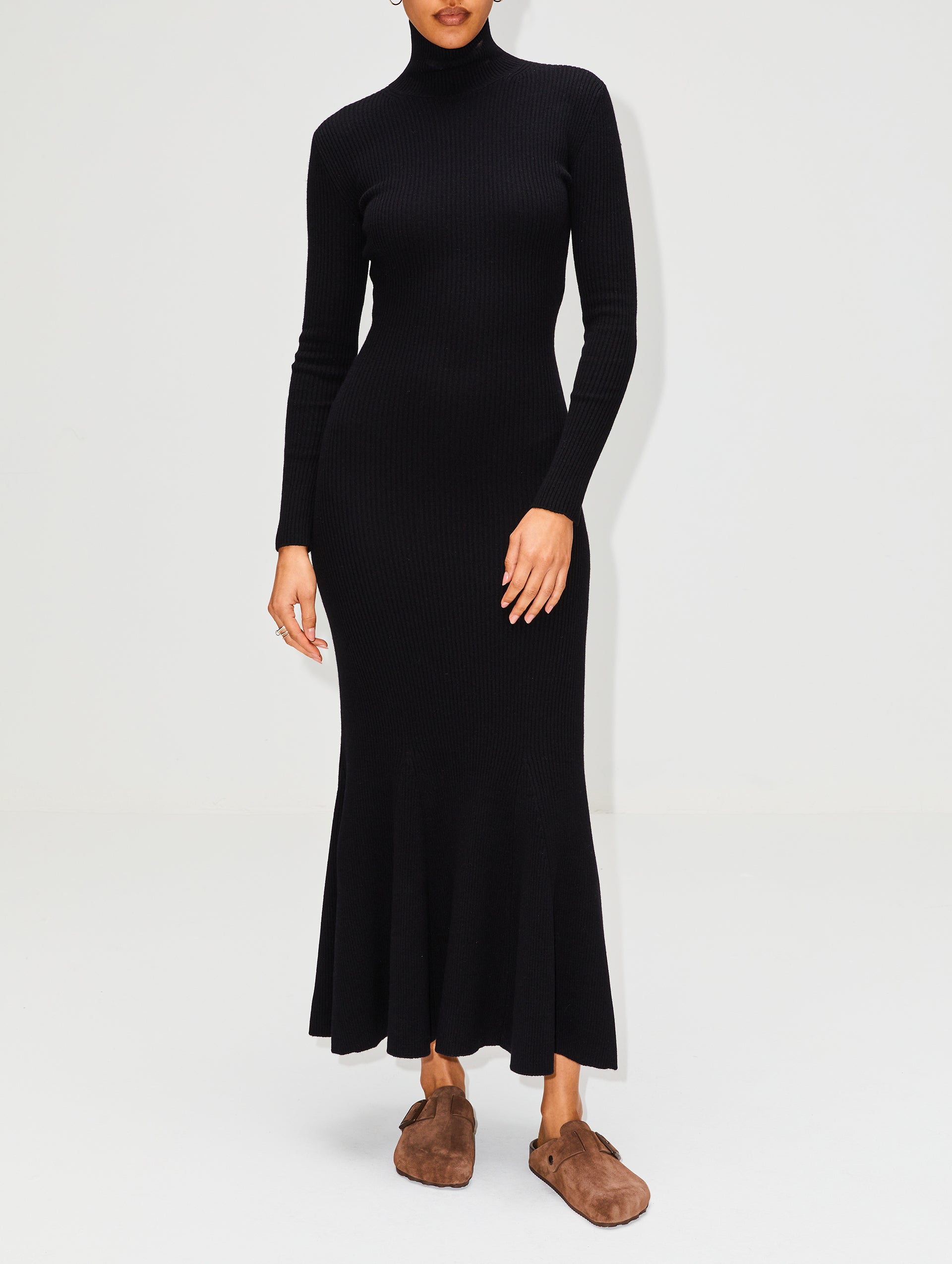 Cashmere Knit Midi Dress