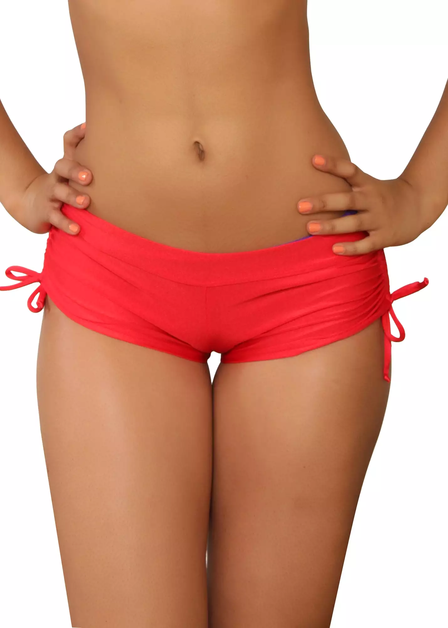 Cheeky Red Tie Side Shorts- Sassy Assy