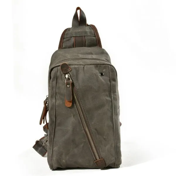 Cross-body flight bag in canvas