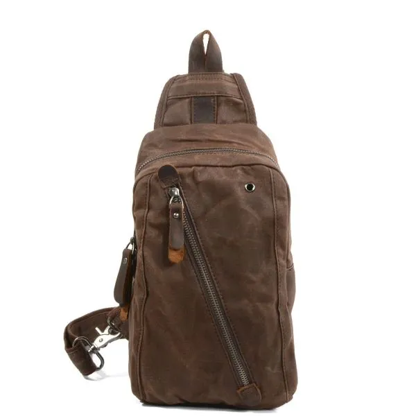 Cross-body flight bag in canvas