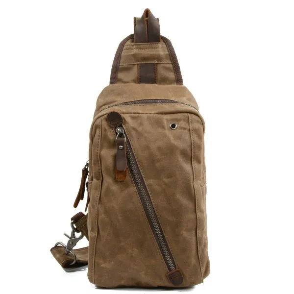 Cross-body flight bag in canvas