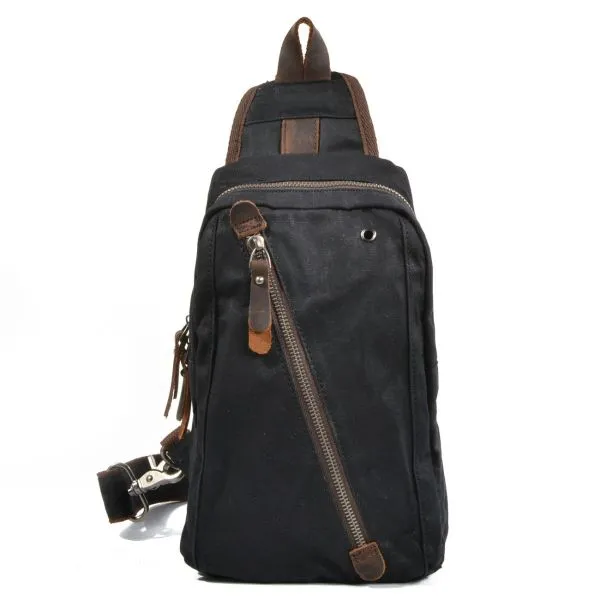 Cross-body flight bag in canvas