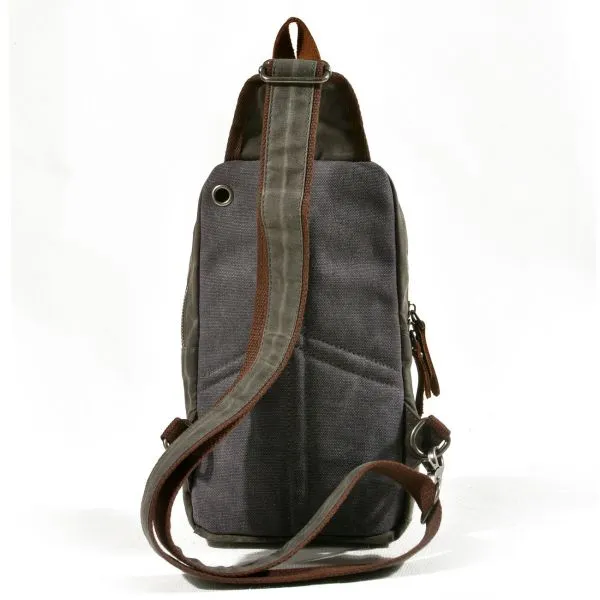 Cross-body flight bag in canvas