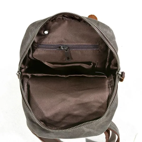 Cross-body flight bag in canvas