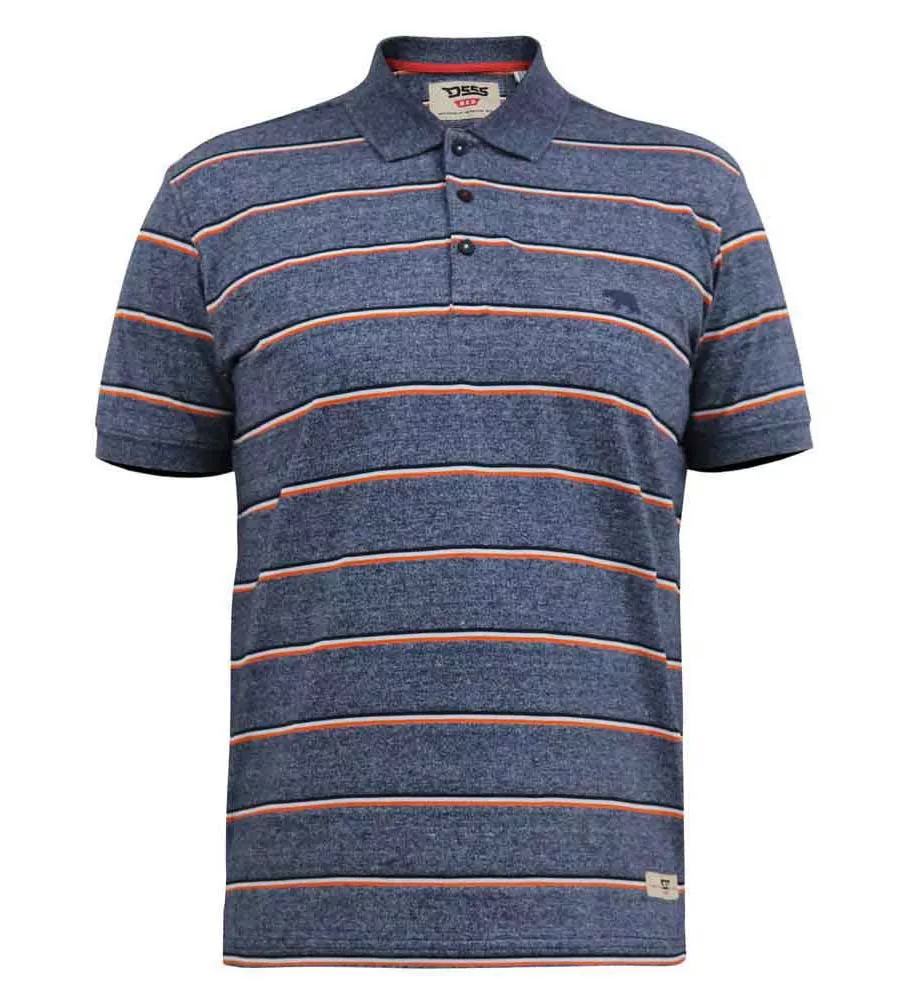 D555 Big Mens Jersey Polo Shirt With Full Stripe (HUMBER)