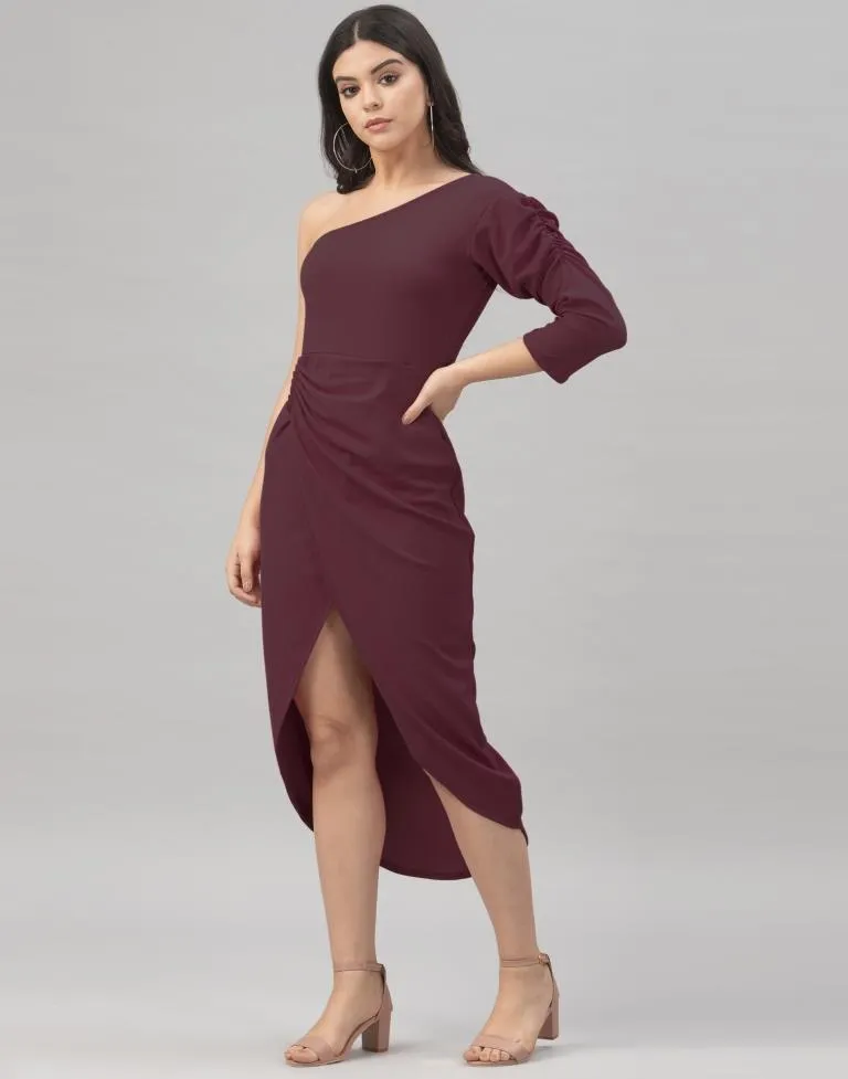 Dark Brown Knitted Dress