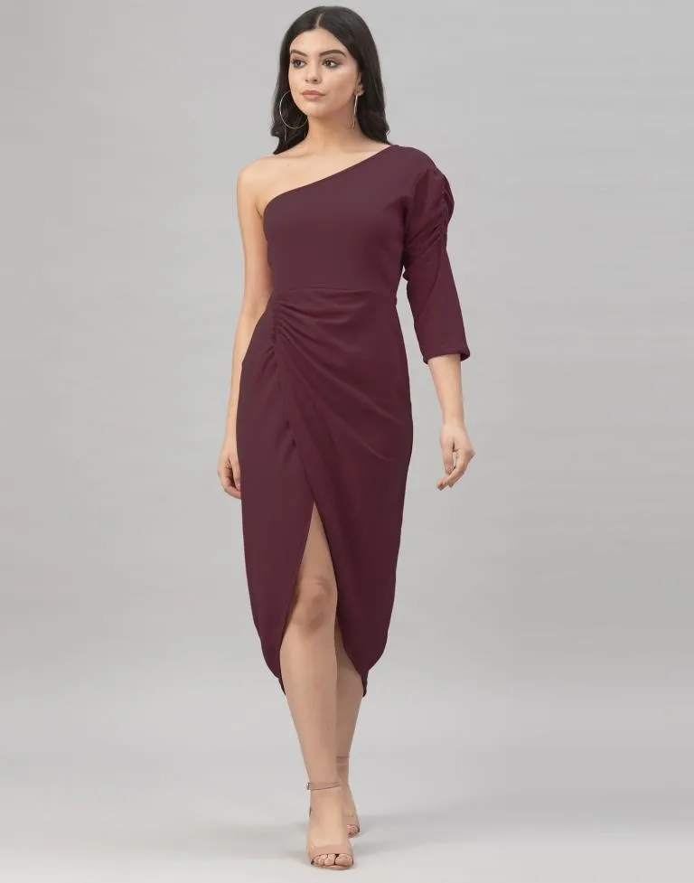 Dark Brown Knitted Dress