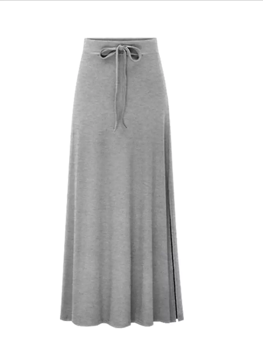 Elevate Your Style with Women's Bodycon Maxi Skirt in Navy, Black, Army Green, and Grey!