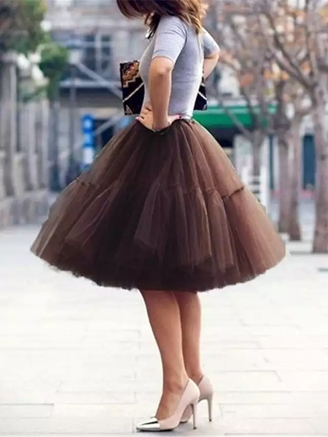 Elevate Your Style with Women's Swing Mini Tulle Skirt