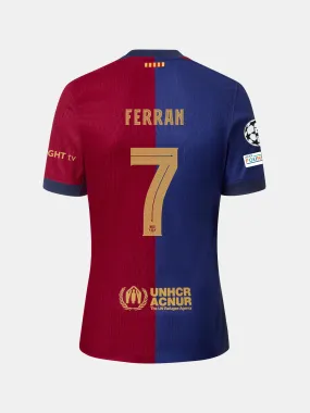 FERRAN | UCL Men's home jersey 24/25 FC Barcelona