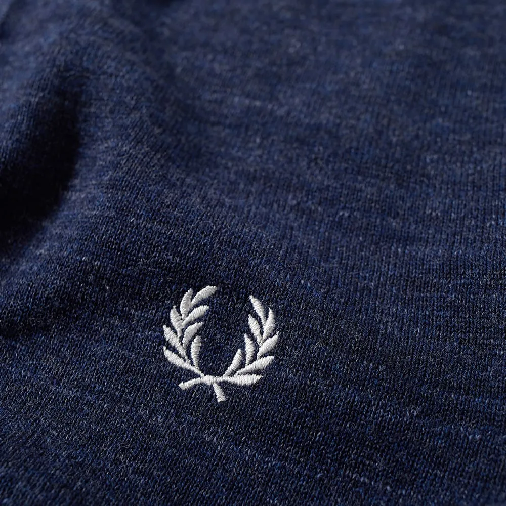 Fred Perry Stripe Cuff Knitted PoloNavy