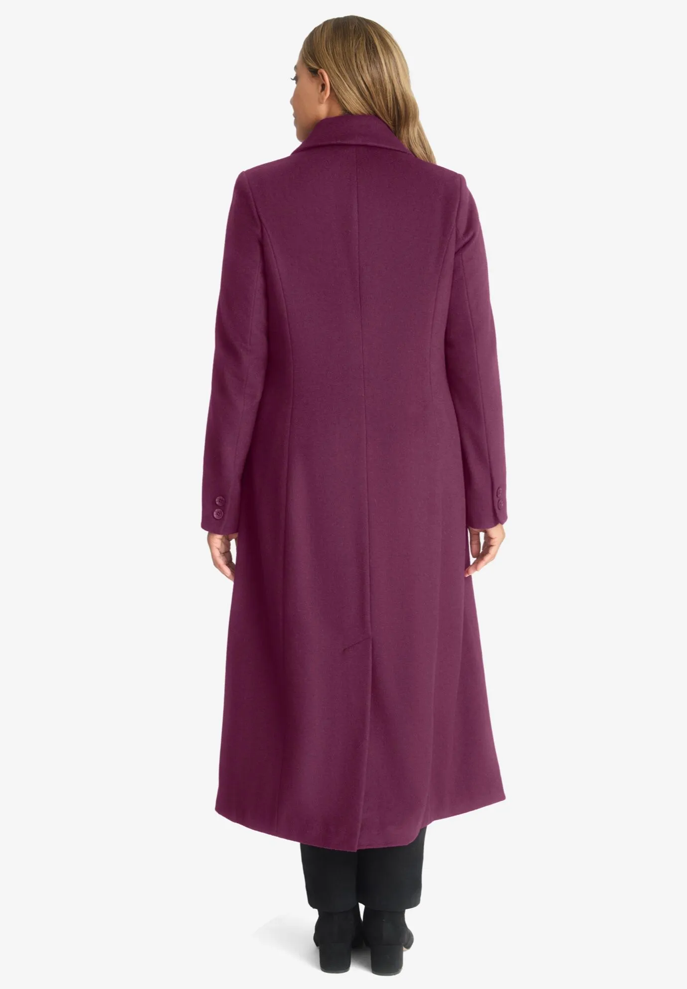 Full Length Wool Blend Coat