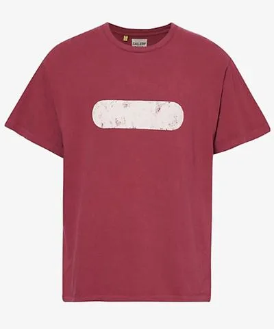 Gallery Dept. Mens Maroon Gym short-sleeves relaxed-fit cotton-jersey T-shirt