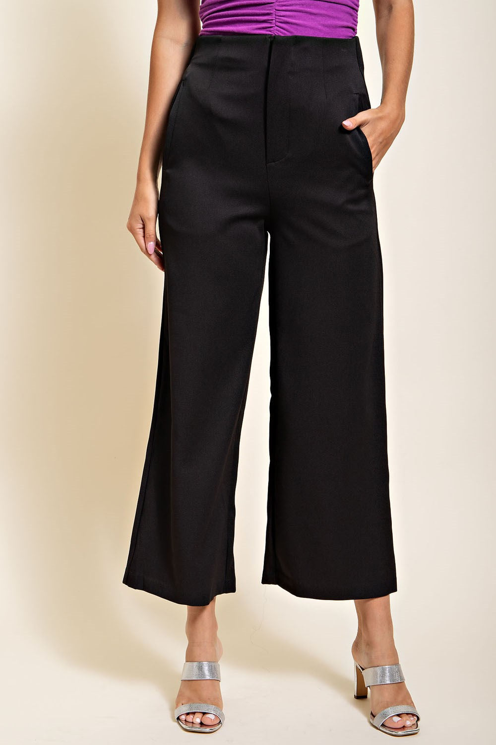 High Waist Wide Leg Pants