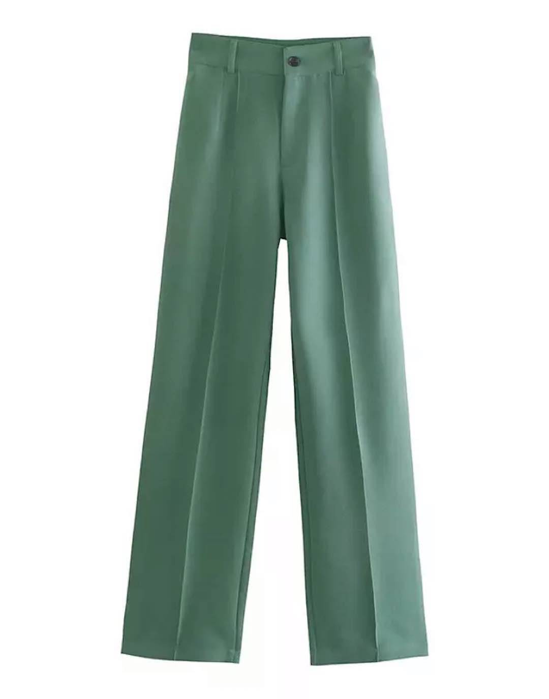 High Waisted Straight Cut Pants