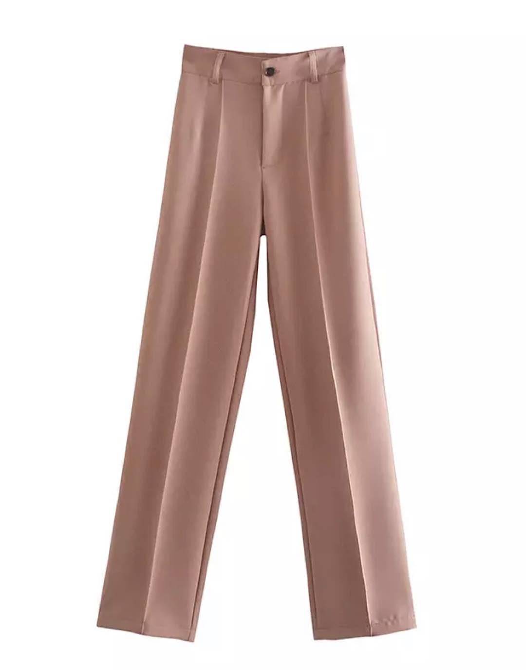 High Waisted Straight Cut Pants