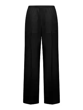 High waisted wide leg trousers