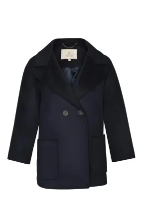 Ladies Double Breasted Wool Cashmere Coat