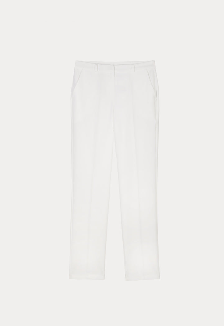 Long Formal Solid Trouser With Pockets