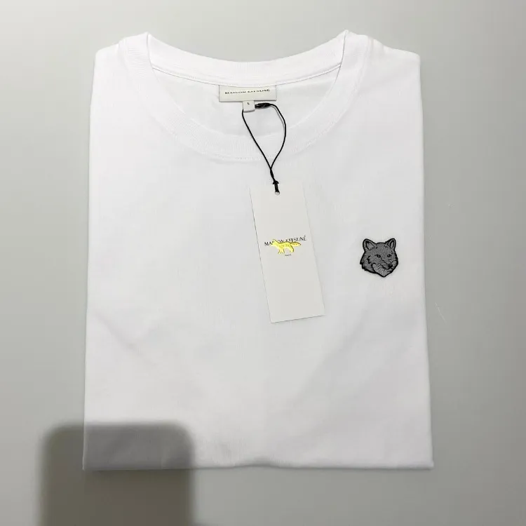 MAISON KITSUNE  |Plain Cotton Logo Designers T-Shirts