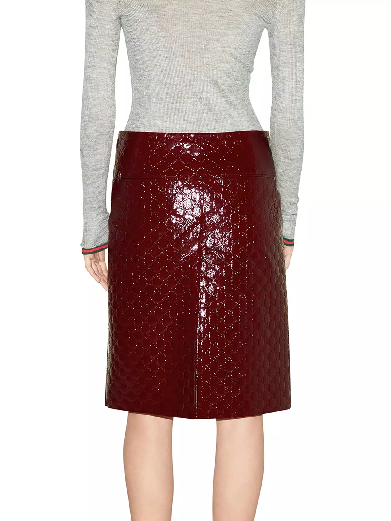 MIDI SKIRT WITH EMBOSSED GG MOTIF