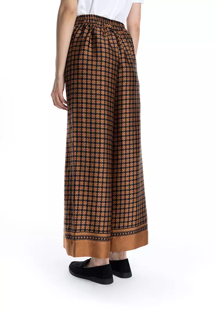 Optical Printed Straight Leg Trouser