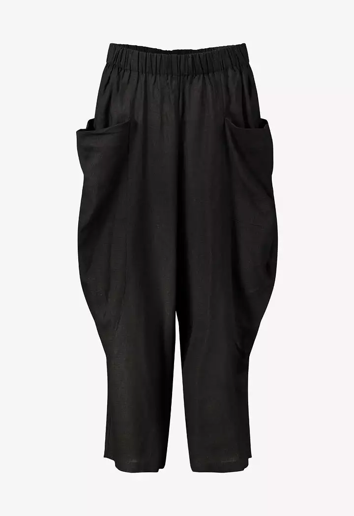 Patch Pocket Wide Leg Trouser