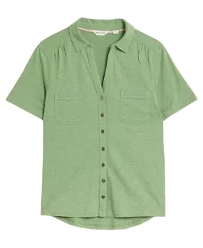 Penny Pocket Jersey Shirt                             Mid Green