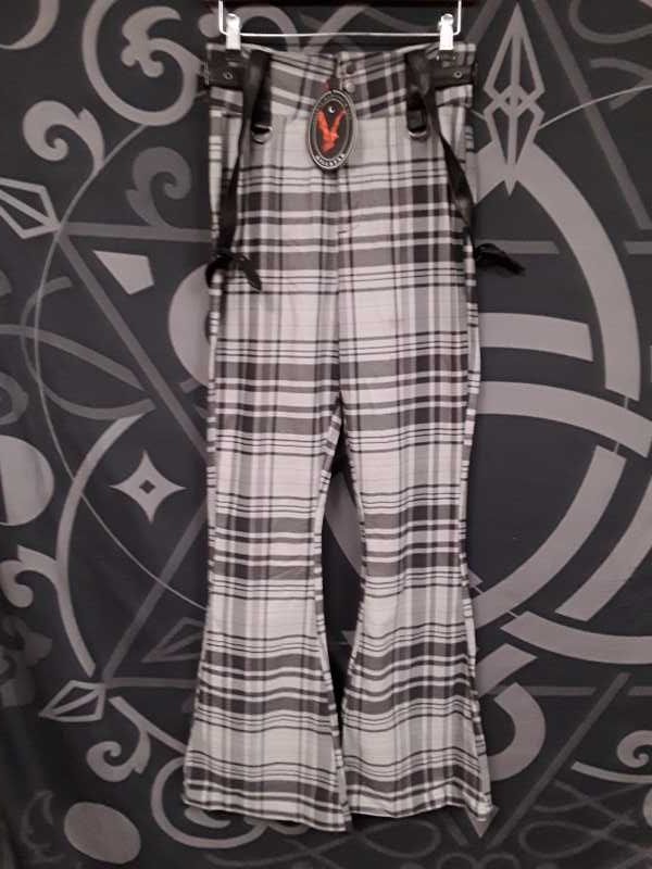 Prophet Of Doom Suspender Trousers [GREY TARTAN] Resurrect