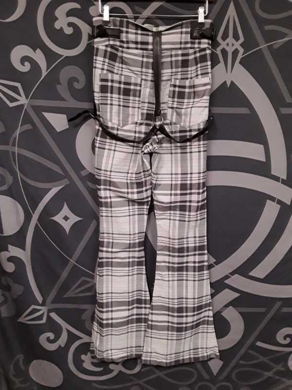 Prophet Of Doom Suspender Trousers [GREY TARTAN] Resurrect