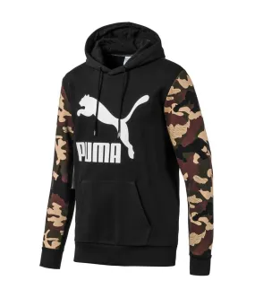 Puma Boys Camo Detail Hoodie Sweatshirt