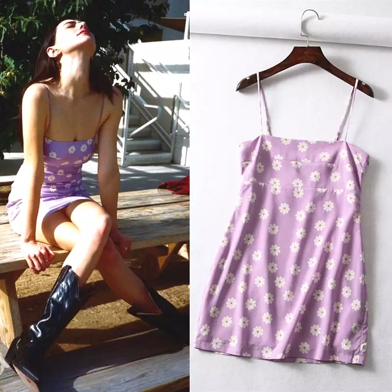 PURPLE DAISY  DRESS BY71100