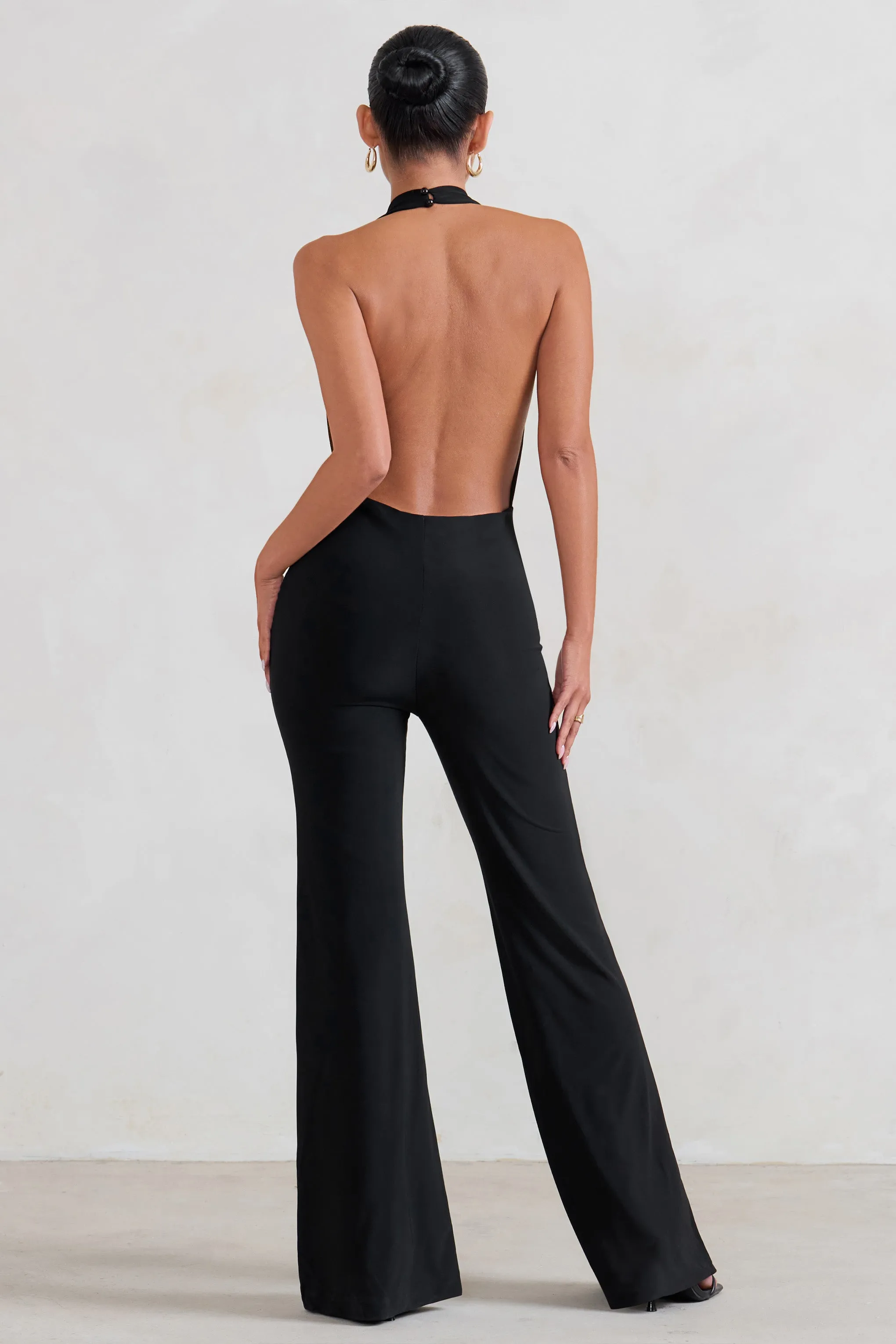 Rhyla | Black Cowl Neck Jumpsuit