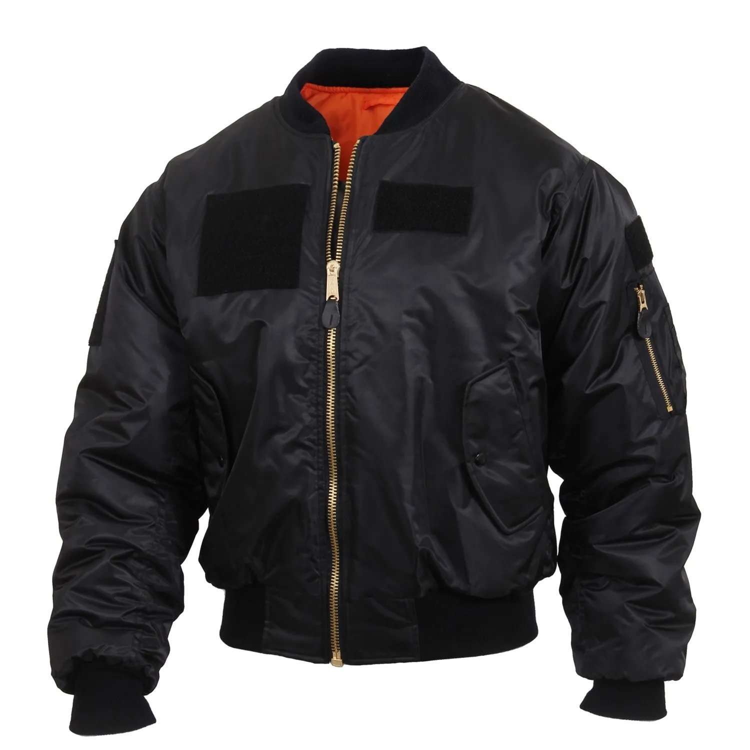 Rothco Mens MA-1 Flight Jacket with Patches - Size S - XL