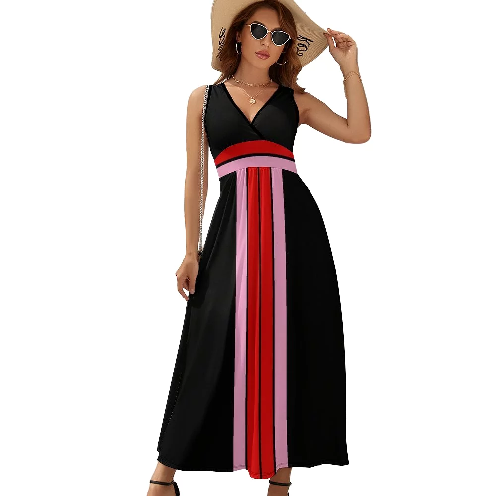 Sleeveless Long Dress (NZ028) Sleeveless dress