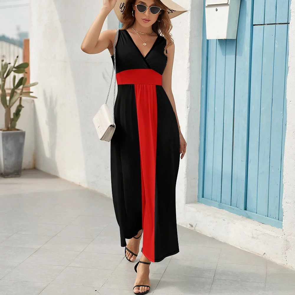 Sleeveless Long Dress (NZ028) Sleeveless dress