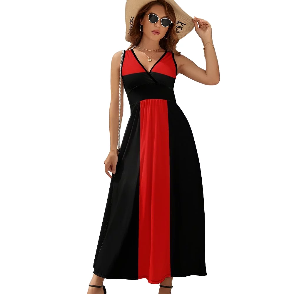 Sleeveless Long Dress (NZ028) Sleeveless dress