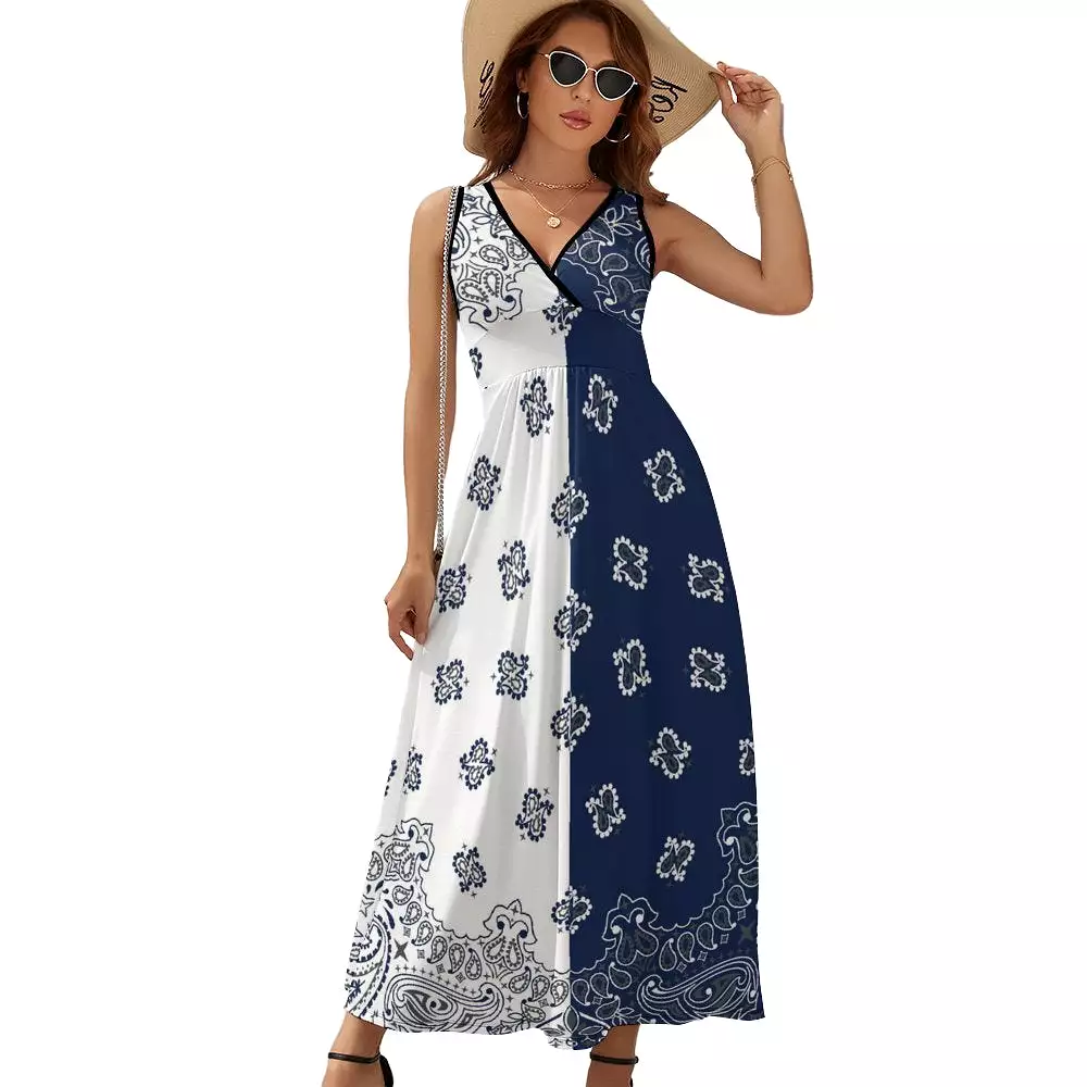 Sleeveless Long Dress (NZ028) Sleeveless dress