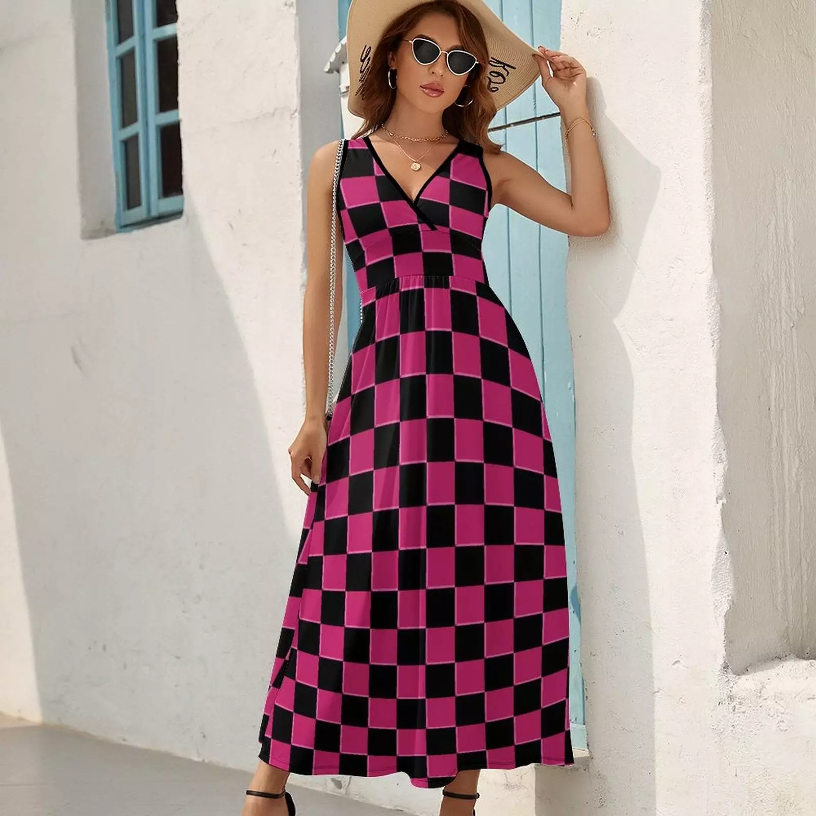 Sleeveless Long Dress (NZ028) Sleeveless dress