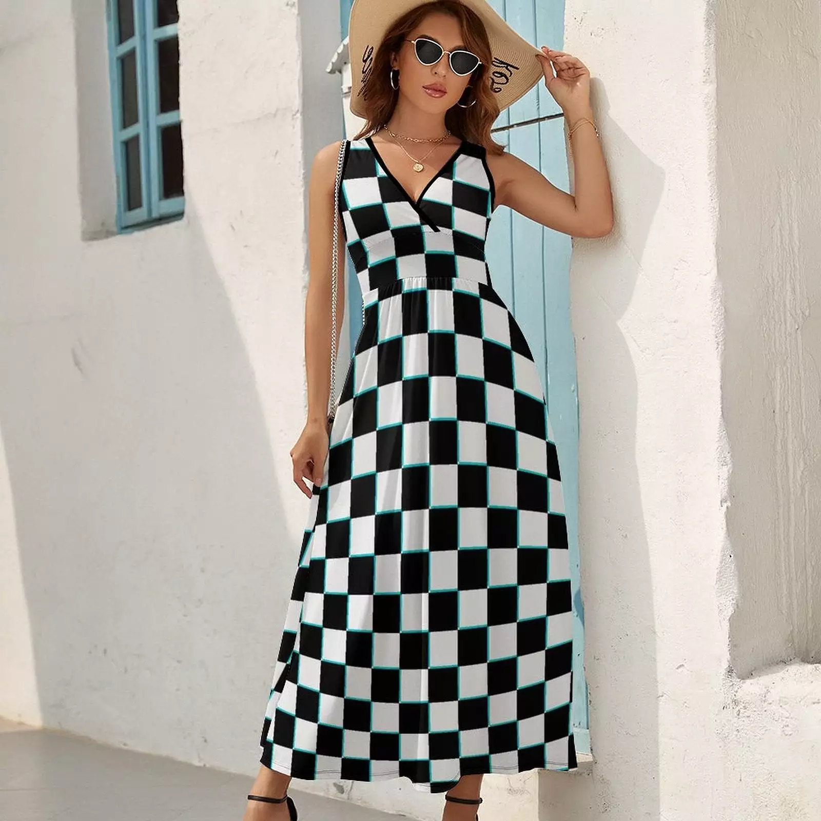 Sleeveless Long Dress (NZ028) Sleeveless dress