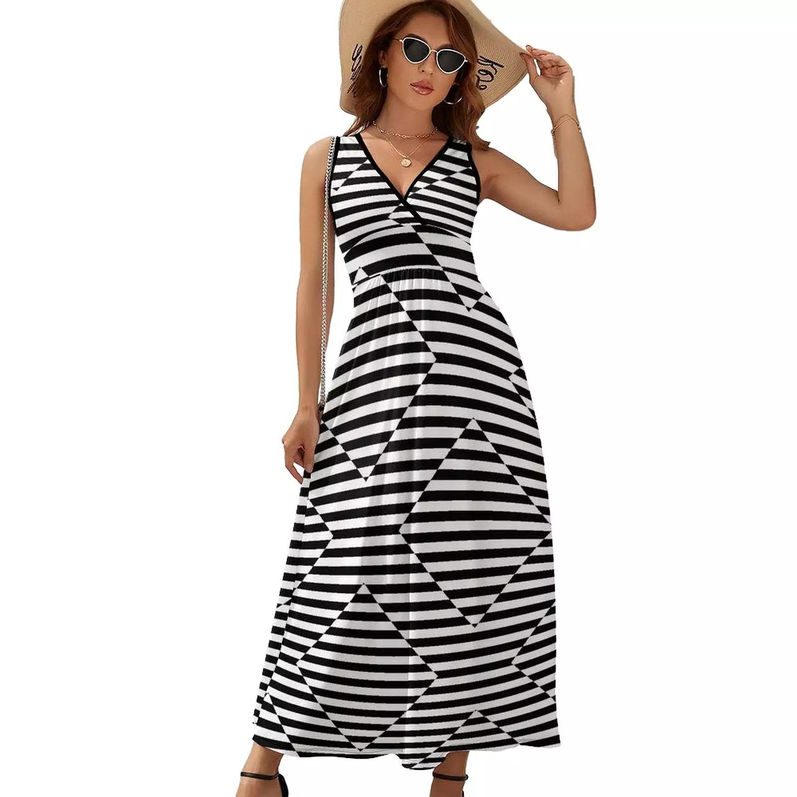 Sleeveless Long Dress (NZ028) Sleeveless dress