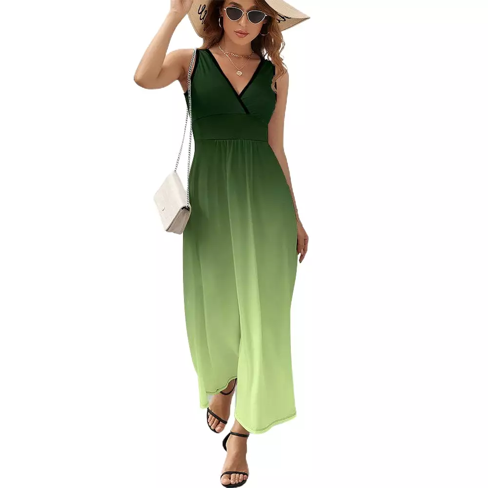 Sleeveless Long Dress (NZ028) Sleeveless dress