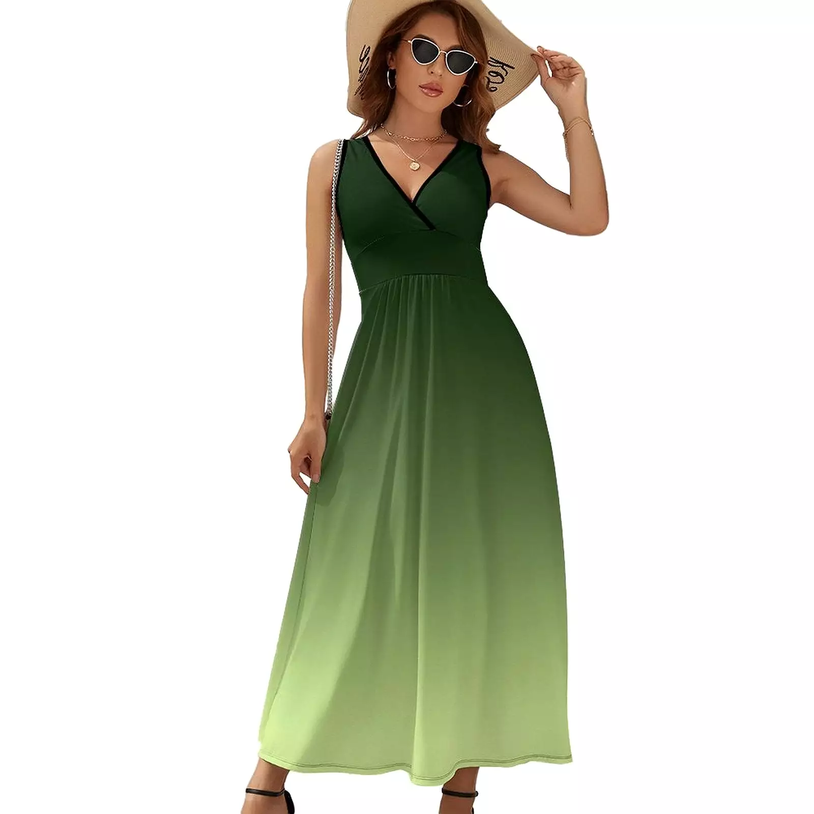 Sleeveless Long Dress (NZ028) Sleeveless dress