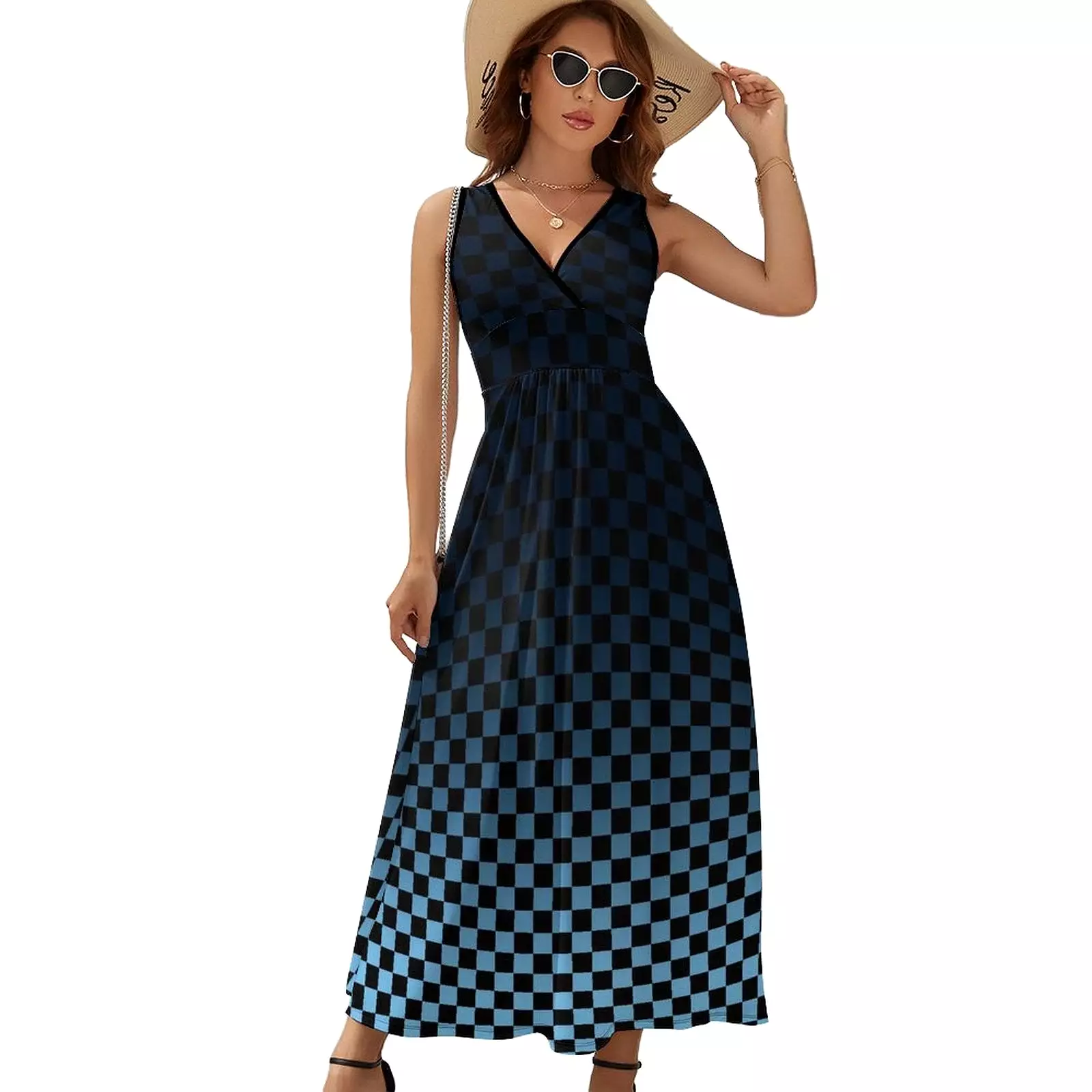 Sleeveless Long Dress (NZ028) Sleeveless dress