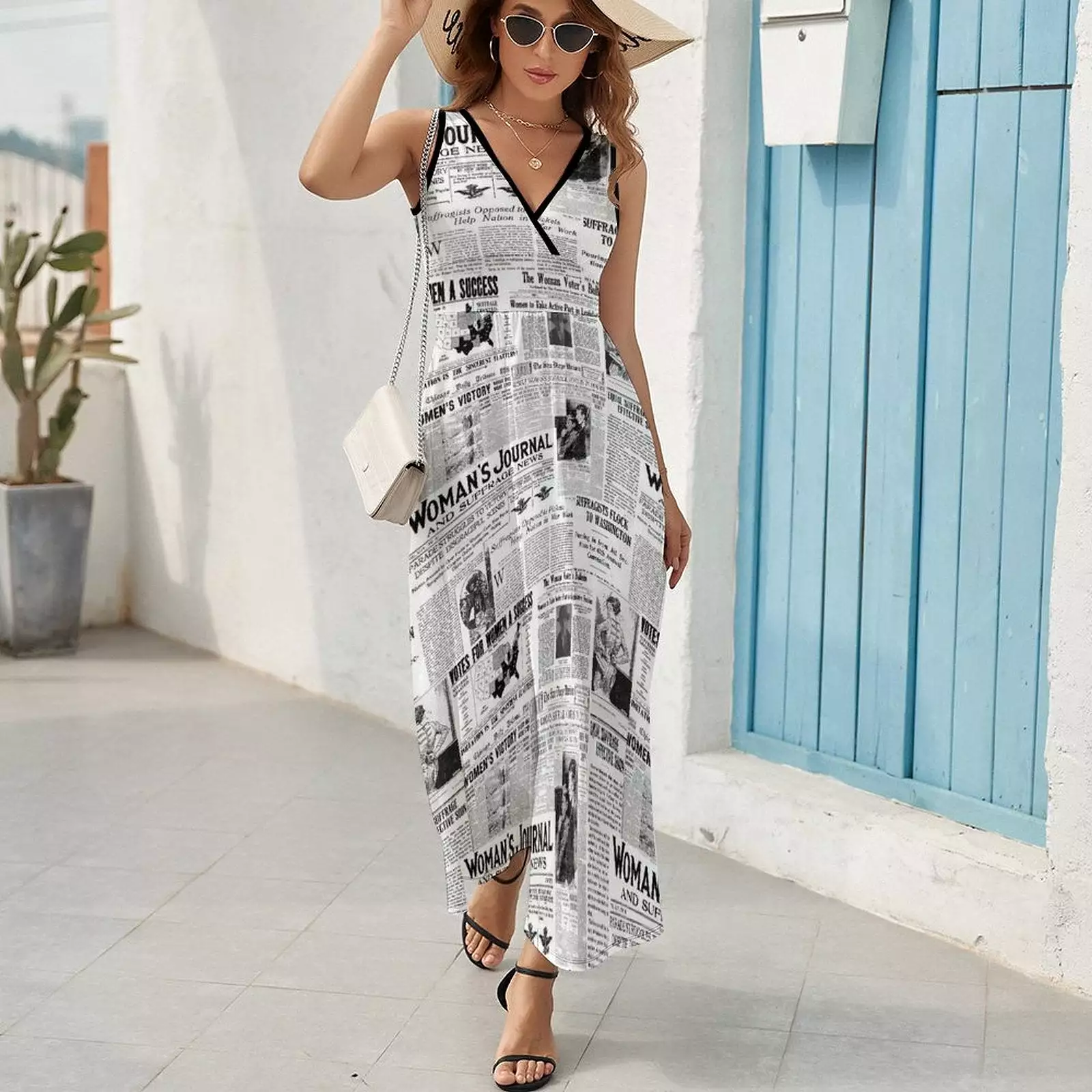 Sleeveless Long Dress (NZ028) Sleeveless dress